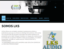 Tablet Screenshot of lksaudio.com.ar